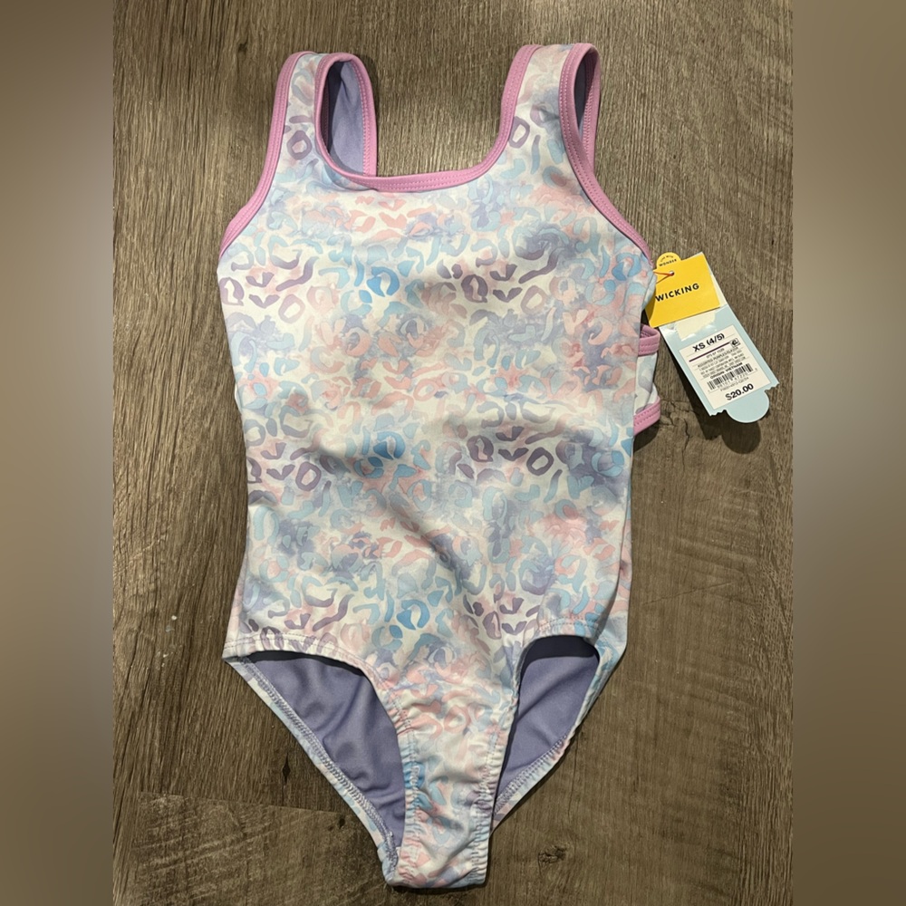 Cat & Jack Kids Leotard - Pastel Animal Print